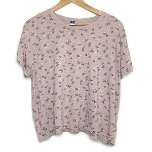 Old Navy Sunday Sleep Floral Slub-Knit Pajama T-Shirt